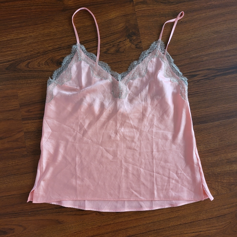 Victoria's Secret peach sexy lace detail top